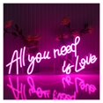 thumbnail image 1 of All You Need Is Love Letrero De Neón Para Decoración De Pared Luz Propuesta De Boda Confesión Fiesta En Casa Lámpara De Habitación Romántica 50cm×21cm, 1 of 5