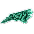 thumbnail image 1 of North Carolina Shape Cute Letters Native Local - 12" Vinyl Sticker Waterproof Decal, 1 of 4