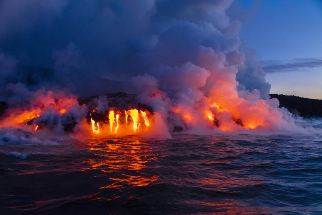 Lava Boat Tour, Kilauea Volcano, Hawaii Volcanoes National Park, Hawaii
