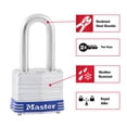 thumbnail image 2 of Padlock Master Lock 3TLF de acero laminado con llave, paquete de 2, 2 of 5