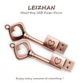 thumbnail image 1 of LEIZHAN Flash Drive 64GB USB Flash Drive Metal Key of Love Llavero USB, 1 of 2