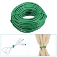 thumbnail image 4 of Uxcell 49ft/15M Reusable PE Twist Ties Garden Plant Ties with Cutter for Gardening Home, Green, 4 of 6