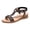 Black, variant on Rokment Women's Retro Indian Sparkling Rhinestones Wedge Dressy Slingback Sandals for Bride Wedding 2026 Beach Boho Mid Heels Elastic Ankle Strap Dress Summer Shoes Comfortable Black Size 6