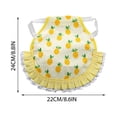 thumbnail image 2 of Hen Saddle Chicken Apron – Decorative Ruffles Back Protector for Poultry Wing Protection,Floral Print Breathable Material, 2 of 3