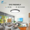 thumbnail image 4 of MW Lighting  12 Inch LED Ceiling Light, 25W 120V 5CCT 2700/3000/3500/4000/5000K,thin Ceiling Lamp Surface Mount for Bedroom, Hallway,Triac Dimmable, 4 of 13