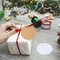 thumbnail image 4 of 200 Pcs Scalloped Tags with String, White and Kraft Small Paper Blank Hang Tags, Personalized Brown Gift Labels with Hole for DIY Craft Handmade, Gift Wrapping(2.36"/6cm), 4 of 5
