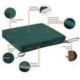 thumbnail image 5 of Classic Accessories Ravenna® Square Patio Seat Cushion Slip Cover & Foam - Durable Outdoor Cushion, Mallard Green, 21"W x 21"D x 3"Thick, 5 of 21