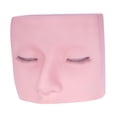thumbnail image 3 of Cabeza de maniquí de pestañas, cabeza plana de cara, silicona con 3 capas de pestañas oculares de cosmetología práctica de muñecas para extensión de, 3 of 8