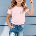 thumbnail image 2 of T-shirts pour Filles Col Rond Manches Courtes T-Shirts Garçons Hauts de Baseball Vêtements pour Filles 11-12 Ans, 2 of 6