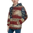thumbnail image 2 of Sigee American Flag1 for Teenage Zip Up Hoodies Long Sleeve Sweatshirts-Small, 2 of 6