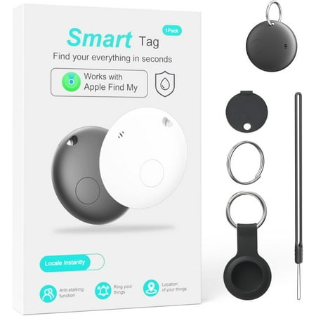 Alternative-2 Pack: Smart Bluetooth Tracker for Find My No Monthly Fee, Item Finder for Keys, Luggage, Bags & Pets, Precision ng, IP68 Waterproof Design (iOS Only)