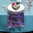 thumbnail image 4 of FANNA Lavender Flowers Polyester Dinner Napkin for Dining Table Home Hotel Banquet Decor, Farmhouse Party Atmosphere Embellishment, Pack of 6 6 PCS, 4 of 7