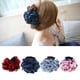 thumbnail image 5 of Moda Tela Rosa Flor Grande Pinza Para El Cabello Garra Clip Accesorios Regalo-Vino Azul Sunnimix Clip de pelo grande de las mujeres, 5 of 7