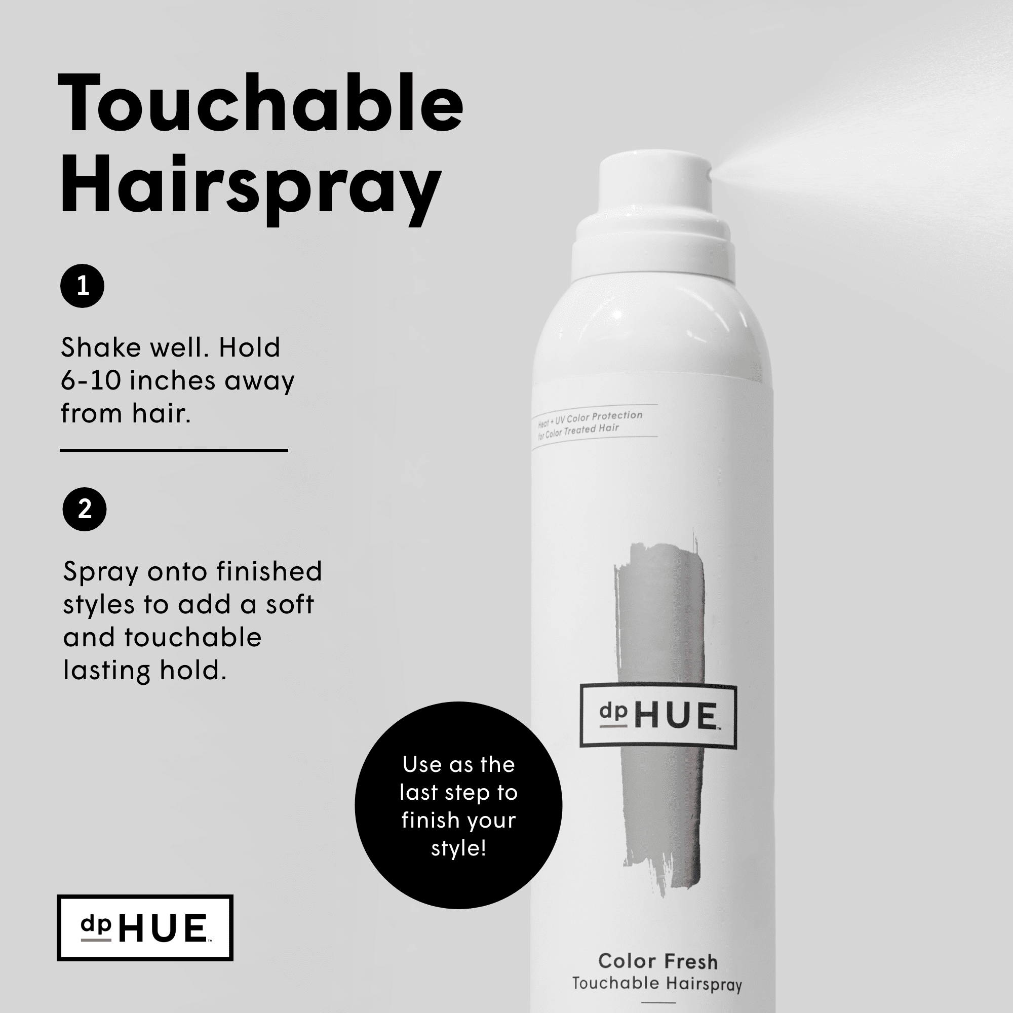 dpHUE Color Fresh Touchable Hairspray - 8 oz