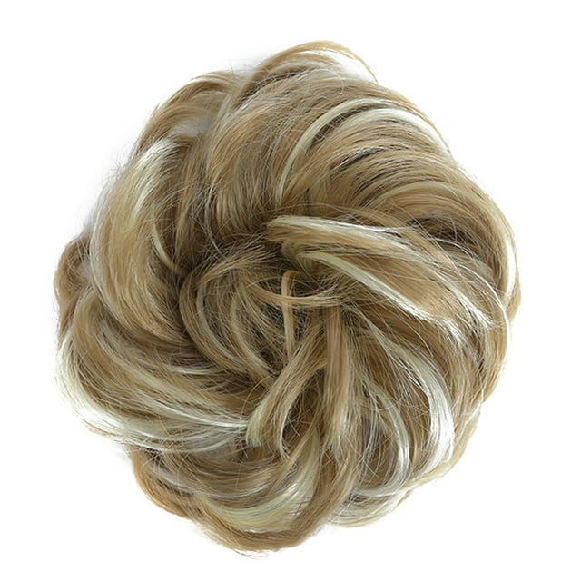 Perruque Extension Chignon Bouclé Chignon Désordonné Pièce de Cheveux Chouchou Enveloppe Extensions de Cheveux, Perruque pour Femmes