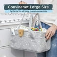 thumbnail image 2 of Baby Storage Nursery Organizer Basket Infant Diaper Bag with Handle Caddy Changing Nappy Kids Storage Carrier Without Bottle Bag, 2 of 10