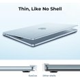thumbnail image 2 of Compatible with MacBook Air 13 inch Case M4 2025 2024-2022 M3 M2 A3240 A3113 A2681, Matte Scratch Resistant Protective Hard Shell Cover Compatible for MacBook Air 13.6 inch Case, Sky Blue, 2 of 17