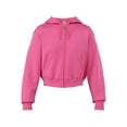 thumbnail image 3 of No Boundaries Cropped Fleece Zip Hoodie, Women’s, 3 of 5