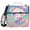 Lovely Panda and Rainbow, variant on 3 Ring Zipper Binder with Shoulder Strap Waterproof Trapper Keeper 2 Inch D-Ring 500 Sheets Capacity Camping in Forest