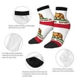 thumbnail image 4 of Breathable Athletic Socks California Cushioned Quarter Socks for Men Women, 4 of 7