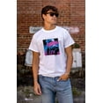 thumbnail image 4 of Vaporwave Aesthetic NASA Astronaut Unisex Plus Size Graphic Tee Brisco Brands 3X, 4 of 5