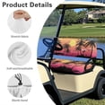 thumbnail image 5 of Garronmavis Sunset Palm Tree Golf Cart Seat Cover, Washable Soft Polyester Interior Accessiores for Golfer Outdoor Sports Breathable Air Golf Cart Replacement Seat Cover, 5 of 6