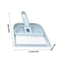 thumbnail image 2 of Mini Handheld Broom and Dustpan Set, Small Broom, Mini Cleaning Brush with Dustpan Set, Desk Cleaning Broom, Plastic Broom, for Desk, Car, and Pet Waste Cleaning, 2 of 2