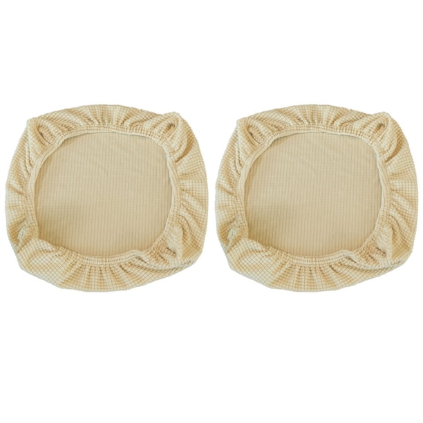 Cabina de la silla de la oficina del núcleo de maíz Funda protectora anti-polvo Protector exterior Universal Protector externo Sólido Funda giratoria Beige 2 piezas seitruly HA011150-04