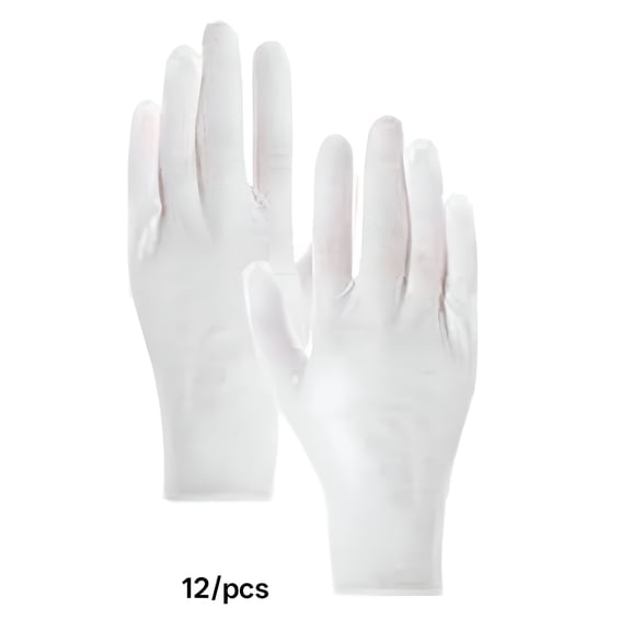 TELOLY 12 Pairs White Cotton Gloves for Dry Hands Moisturizing Overnight Gloves Thin Cotton Liner Gloves for Eczema Sleeping Women Men Art Handling One Size Fit Most Adult Moisturizing Hand Gloves