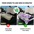 thumbnail image 4 of Golf Cart Seat Covers for 2 Seater,Purple Lavender Microfiber Cart Seat Towel Blanket,Farmhouse Pastoral Botanical Floral Absorbent Breathable Non Slip Bench Seats Protector for Golf Course 51"x31", 4 of 9