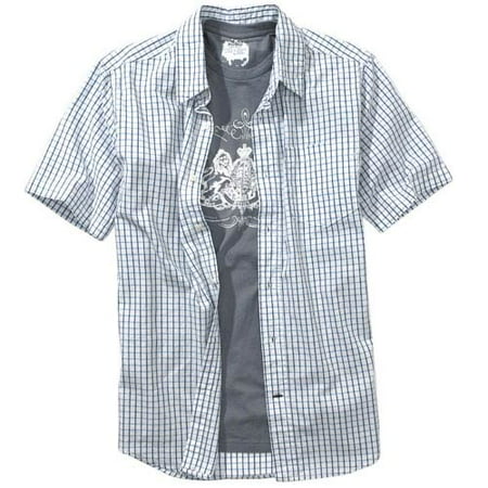 Men's Plaid Shirt with Tee Set