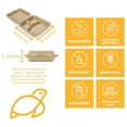 thumbnail image 2 of 100% Compostable Disposable Food Containers with Lids [9”X9” 3-Comp 200 Pack] Eco-Friendly Take-Out TO-GO Containers, Heavy-Duty, Biodegradable, Unbleached by KriKac, 2 of 7
