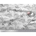 thumbnail image 2 of Soimoi Satin Silk Fabric Yacht & Architecture Structure Architectural Fabric Prints by Yard 42 Inch Wide, 2 of 3