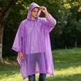 thumbnail image 4 of Yongwang Rain Ponchos for Mens Waterproof Raincoats Lightweight Rain Coat with Drawstring Hood, 4 of 4