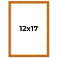 thumbnail image 2 of 12x17 Honey Brown Real Wood Picture Frame Width 0.75 inches | Interior Frame Depth 0.5 inches |, 2 of 8
