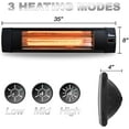 thumbnail image 3 of Dr. Heater Infrared Indoor/Outdoor Patio Heater, 1500 Watt, Model# DR-238, 3 of 7