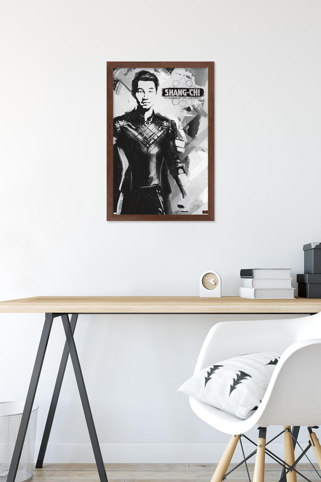 Marvel Shang-Chi and the Legend of the Ten Rings - Shang-Chi Wall Poster, 14.725" x 22.375" Framed