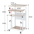 thumbnail image 2 of SDADI L1010WFLT Adjustable Height Mobile Standing Office Computer Desk, 2 of 7