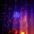 thumbnail image 3 of Guirnalda de luces LED con forma de diente de león y fuegos artificiales para decoración navideña, 180 LED, 8 modos, control remoto, 3 of 5