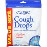 Equate Menthol Flavor Cough Drops 100 Ct