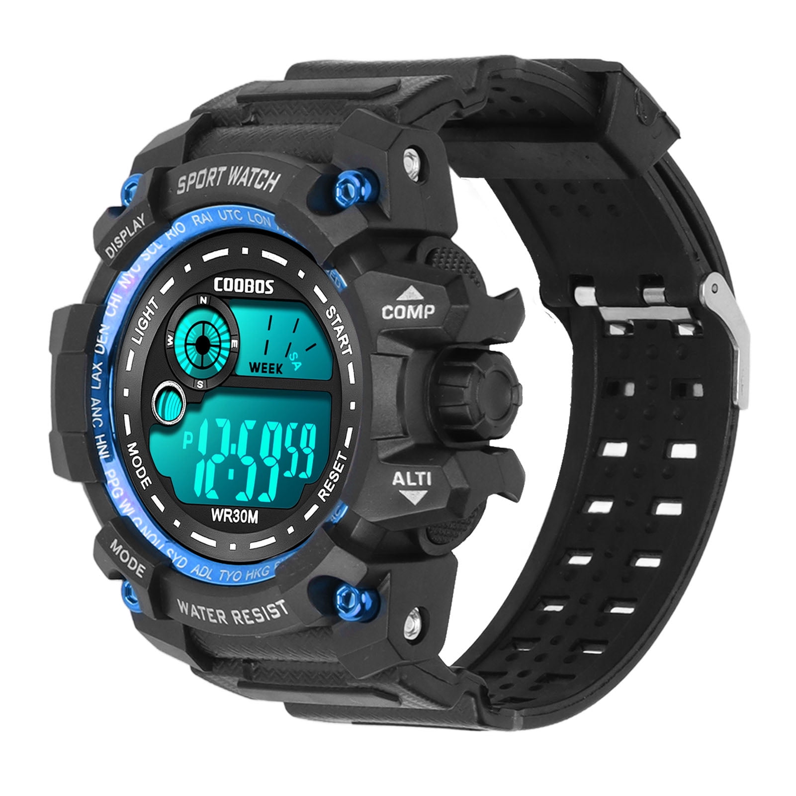 Reloj digital para niños, reloj electrónico deportivo para niños