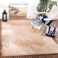 thumbnail image 2 of SAFAVIEH Courtyard Shedley Seashells Indoor/Outdoor Area Rug, Natural/Beige, 5'3" x 7'6", 2 of 9