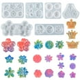 thumbnail image 5 of 3D Mini Flowers Decoration Silicone Mold Epoxy Jewelry Plaster Mold Resin Casting Pendant Mold Suitable for Diy Crafts, 5 of 8