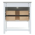 thumbnail image 3 of Yesfashion 30 Inch Bathroom Vanity,Bathroom Cabinet with Top Sink,2 Drawers,Open Storage Space,Gold Handles,Freestanding Single Sink Bathroom Vanity Cabinet, 3 of 10
