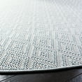 thumbnail image 3 of SAFAVIEH Machine Washable Rug Indoor/Outdoor Bermuda Collection - Bermuda Rio Geometric Indoor/Outdoor Area Rug, Light Blue/Cream, 6'7" x 6'7" Round, 3 of 7
