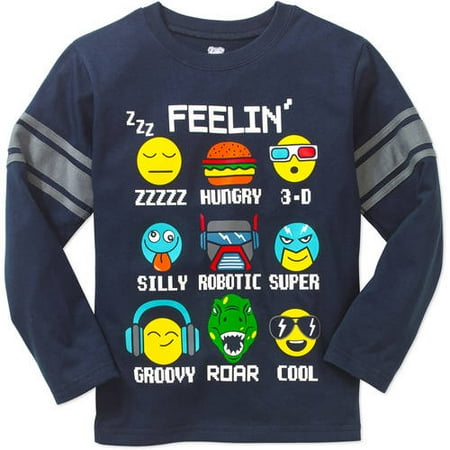 Boys' Long Sleeve Tape Screen T-Shirt