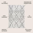 thumbnail image 4 of JONATHAN Y SANTA MONICA 8 x 10 Area Rug, Carwa Tribal Diamond Trellis - Ivory/Black, SMB128D-8, 4 of 10