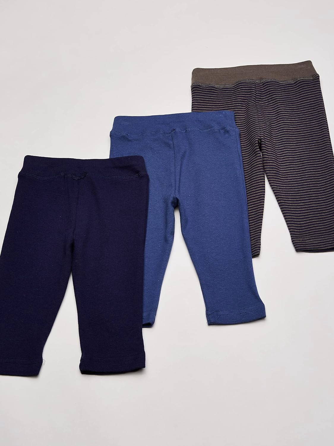 Hudson Baby Infant and Toddler Boy Cotton Pants 3pk, Charcoal Stripe, 18-24 Months