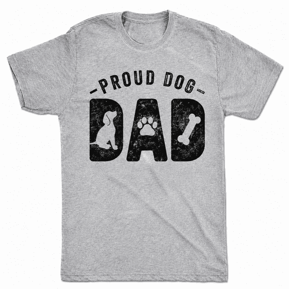Mens Proud Dad T Shirts Proud Dog Dad Fathers Day Graphic Tee for Men Funny Pet Owner Graphic Tees