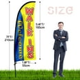 thumbnail image 2 of QSUM Welcome Walk ins Sign Feather Flag with Pole Kit,7FT Welcome Walk ins Decoration Display, Welcome Walk ins Business Sign,Welcome Walk ins Swooper Flag, 2 of 6